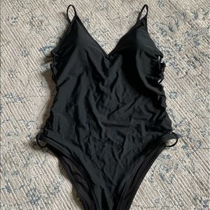 Aerie black one piece swimsuit